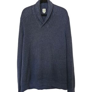 GAP Navy Blue Shawl Collar Sweater Mens Large